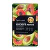 Adelline Fresh Detox Face Mask тканевая маска для лица с экст.авокадо и папайи